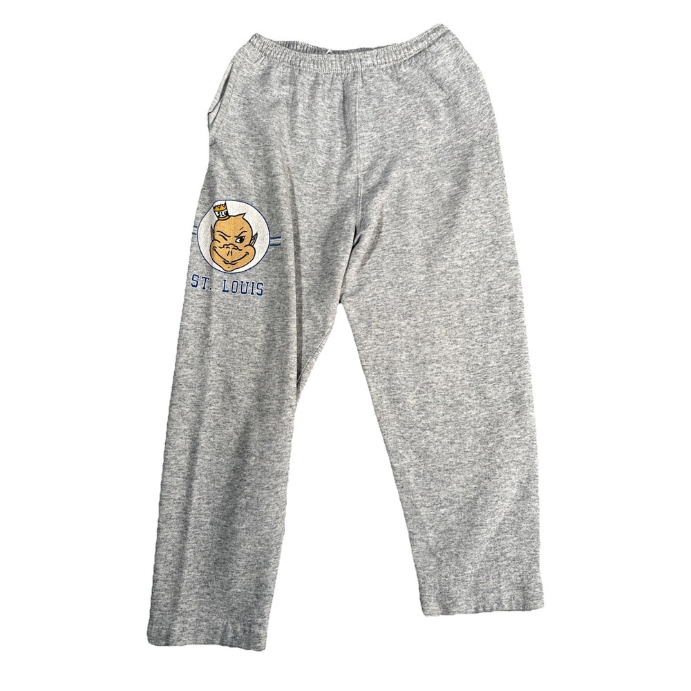 SLU Saint Louis University Sweat Pants SZ Medium Galt Sand USA 80s College STL